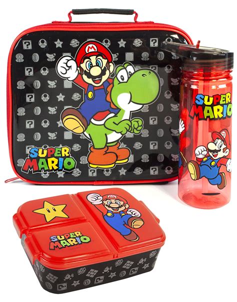 mario metal lunch box|mario brothers backpack and lunchbox.